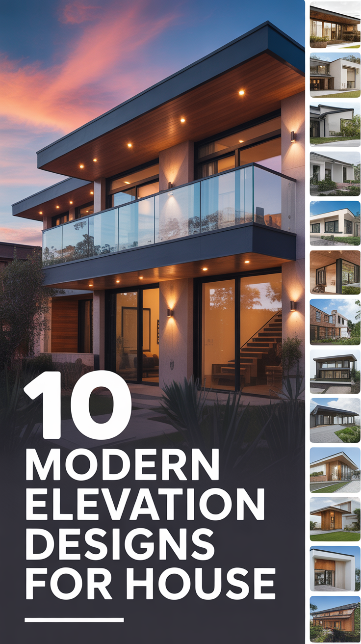 🏡 10 Modern Elevation Designs For House