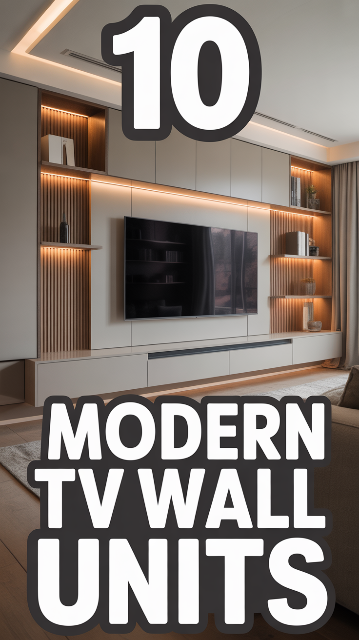 🖥️ 10 Modern TV Wall Units