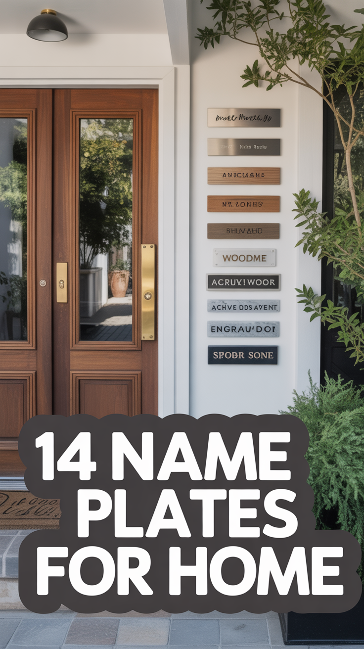 🏡 14 Name Plates For Home