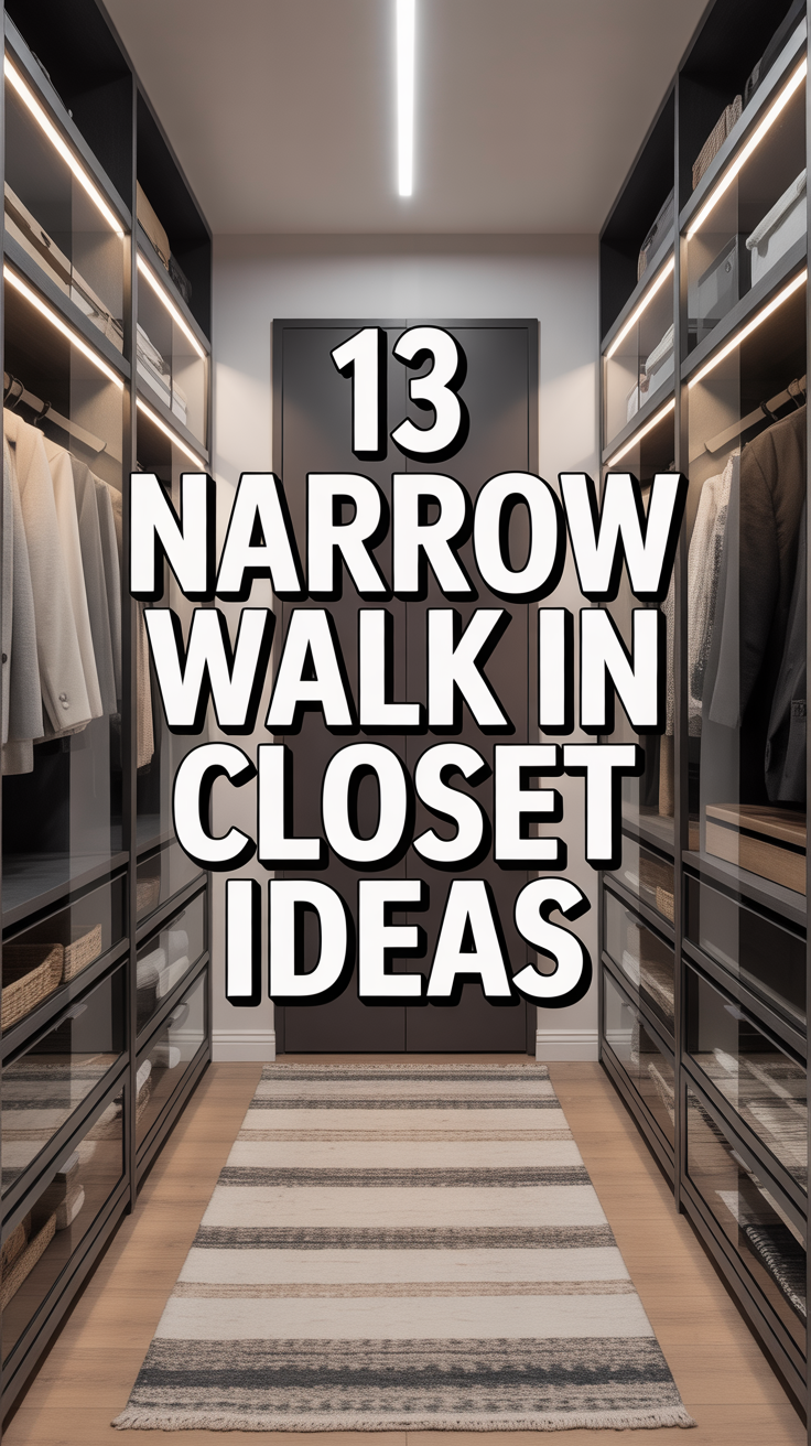🧥 13 Narrow Walk In Closet Ideas