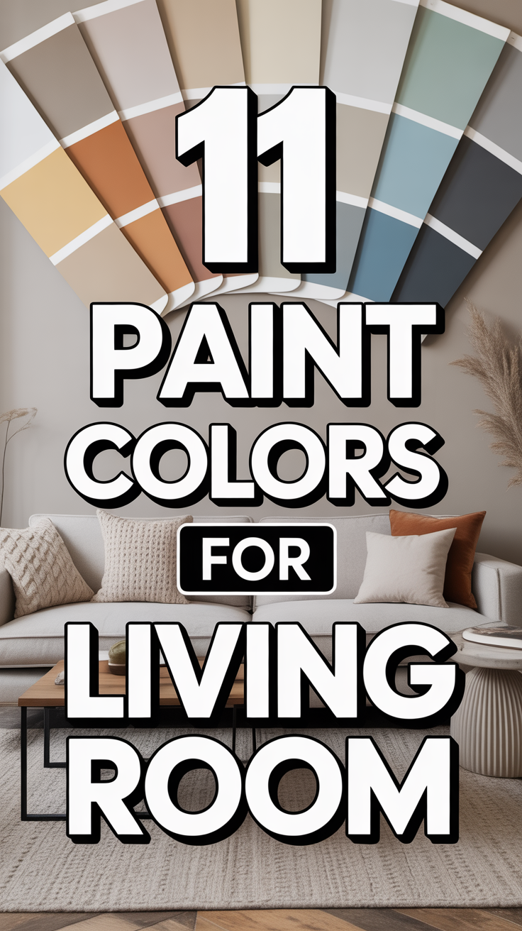 🎨 11 Paint Colors For Living Room