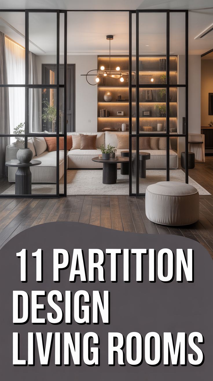 🧩 11 Partition Design Living Rooms