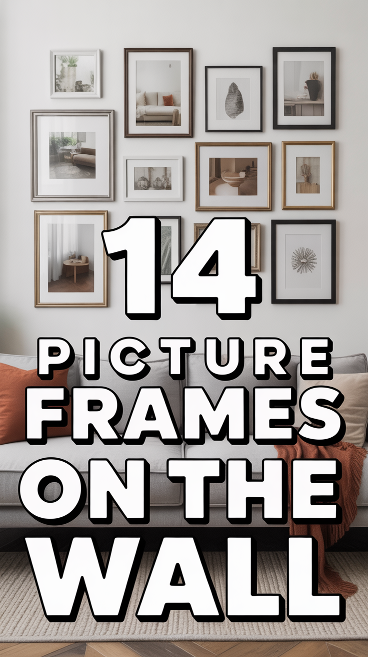 🖼️ 14 Picture Frames On The Wall
