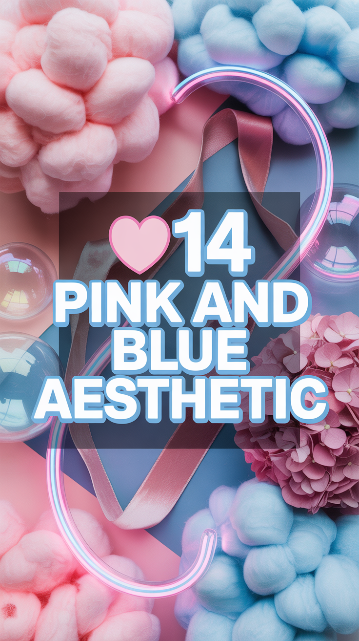 🫧 14 Pink And Blue Aesthetic