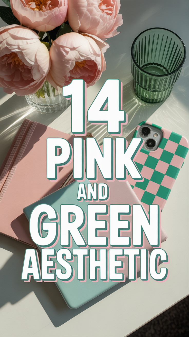 🌸 14 Pink And Green Aesthetic