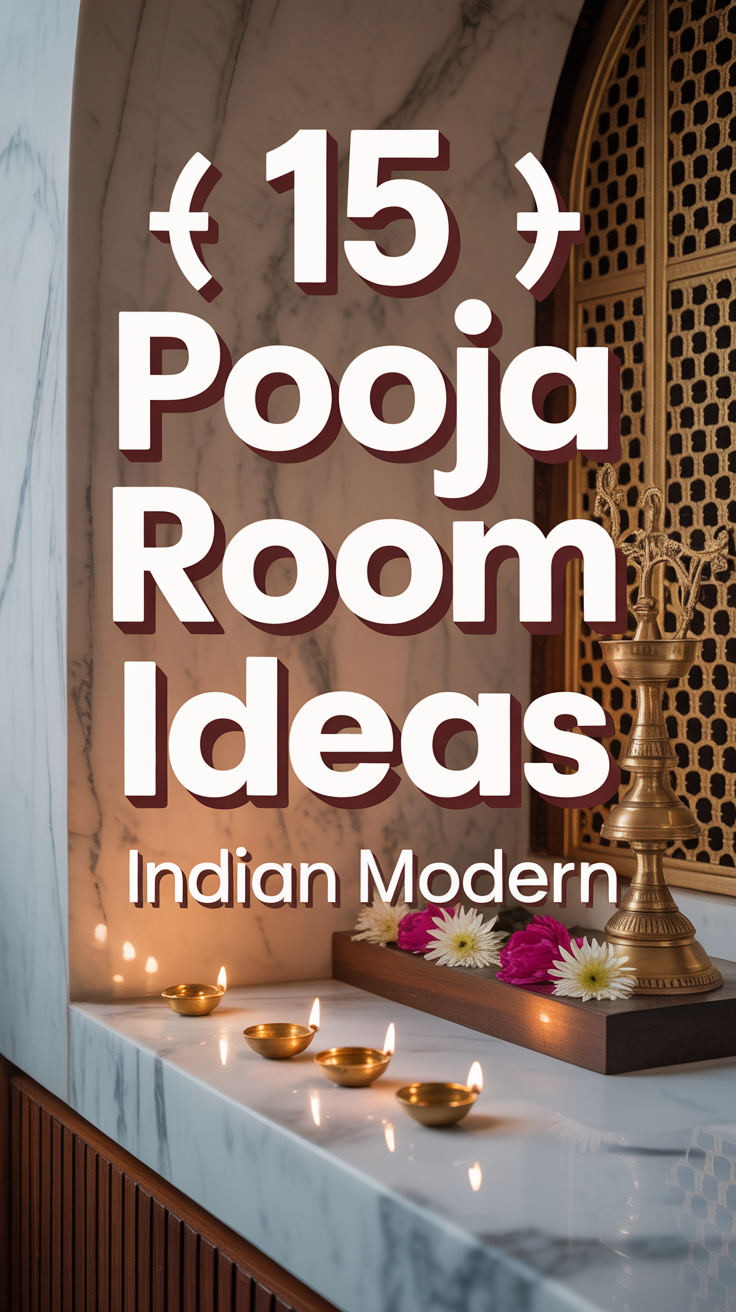 🪔 15 Pooja Room Ideas Indian Modern
