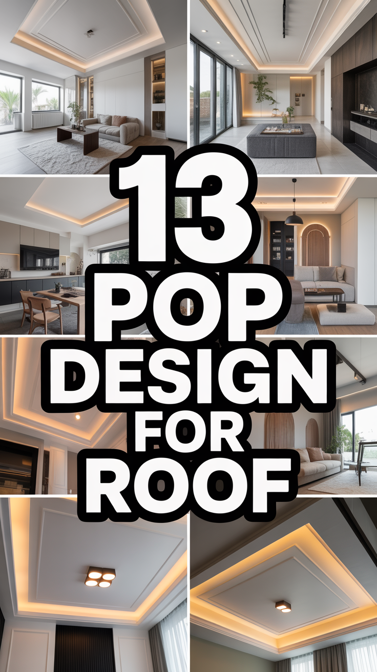 🏠 13 Pop Design For Roof