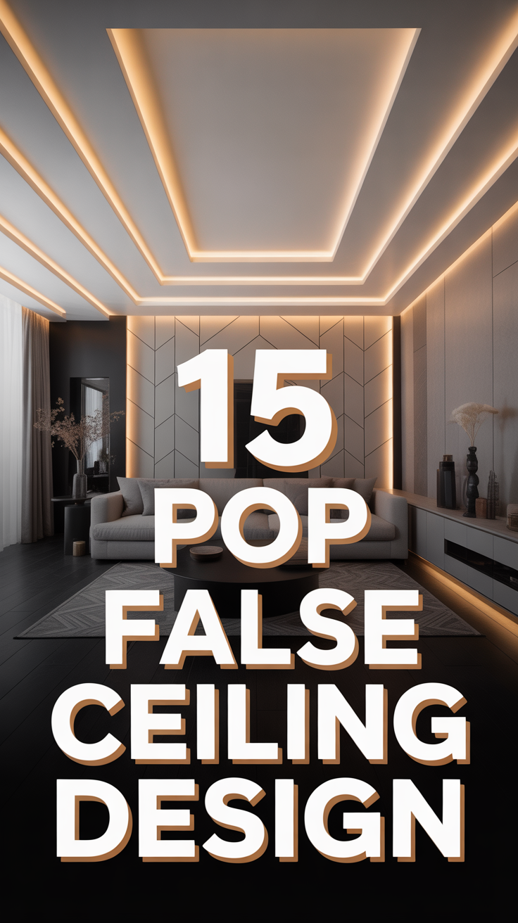 🛠️ 15 Pop False Ceiling Design