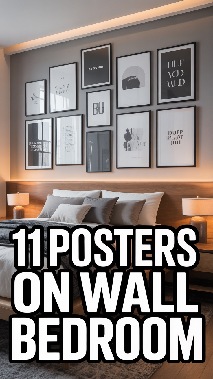 🖼️ 11 Posters On Wall Bedroom
