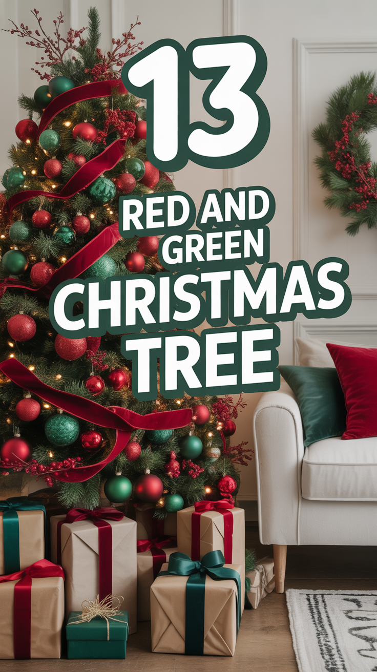 🎄 13 Red And Green Christmas Tree