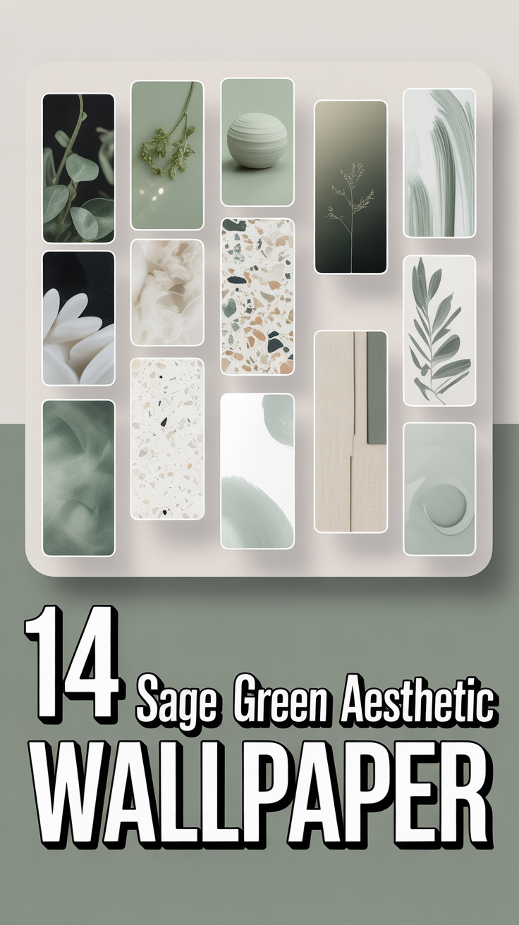 🌿 14 Sage Green Aesthetic Wallpaper