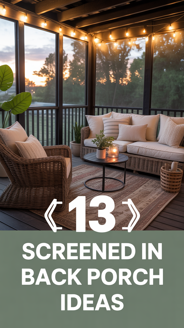 🪴 13 Screened In Back Porch Ideas