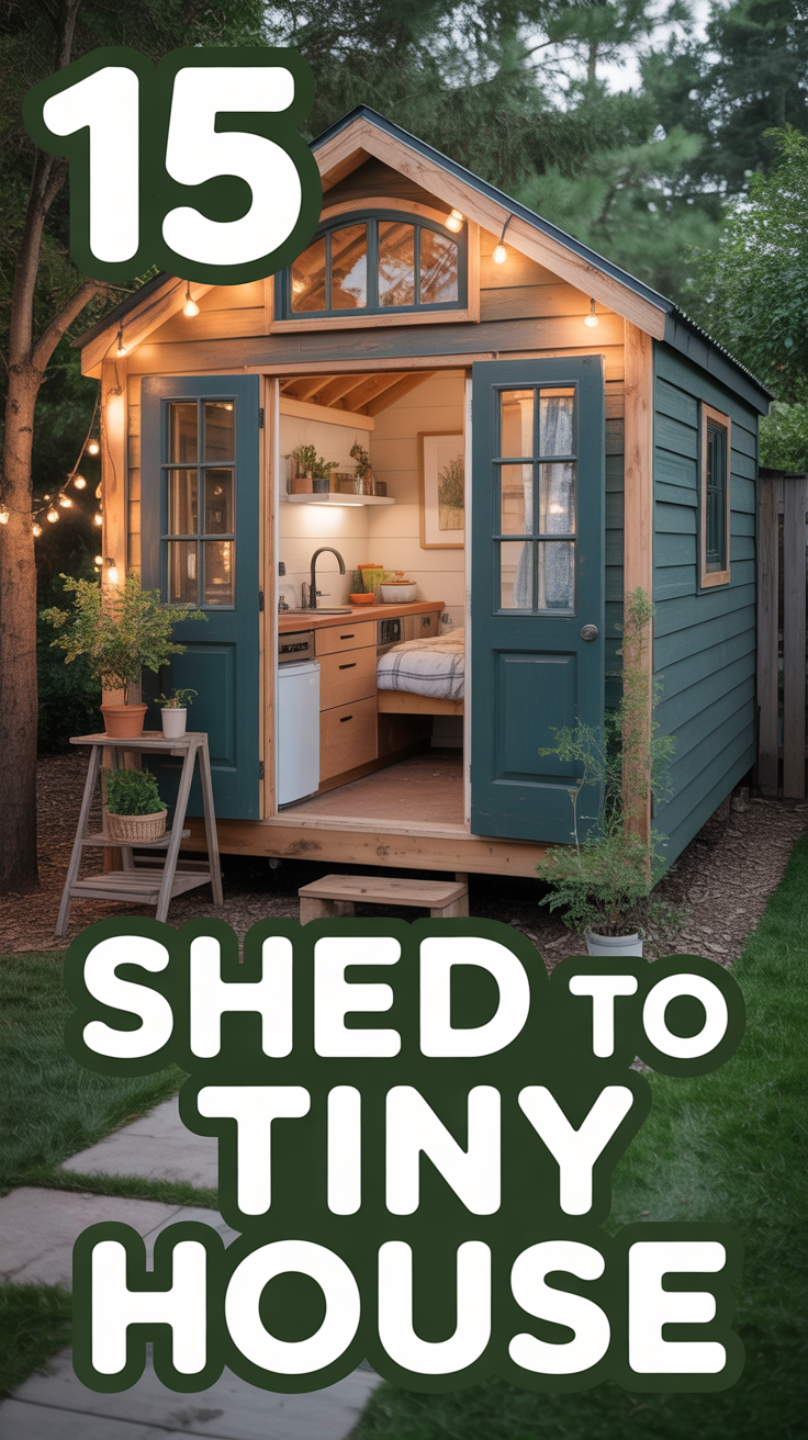 🔨 15 Shed To Tiny House