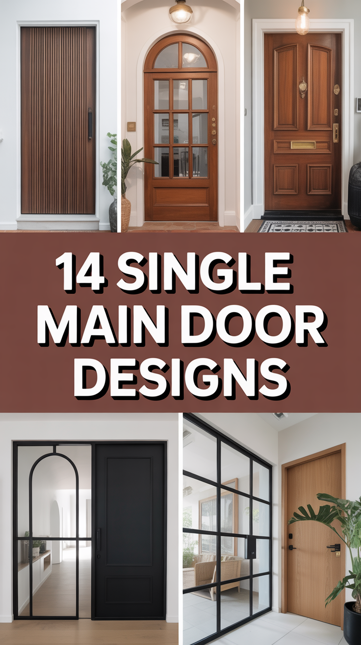🚪 14 Single Main Door Designs