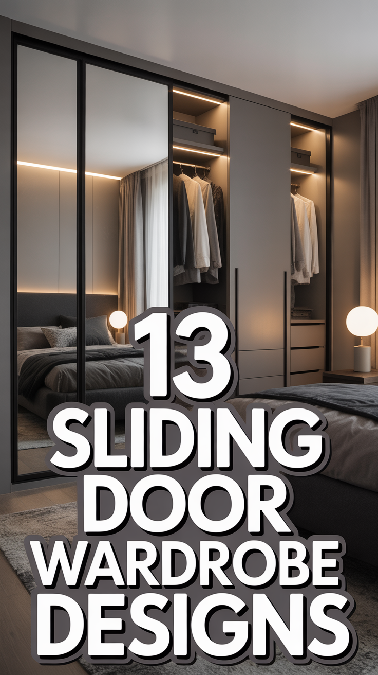 🧥 13 Sliding Door Wardrobe Designs