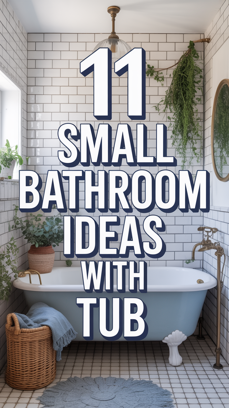 🛁 11 Small Bathroom Ideas With Tub