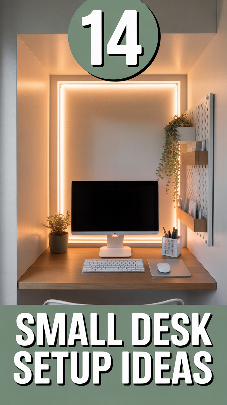 🧠 14 Small Desk Setup Ideas