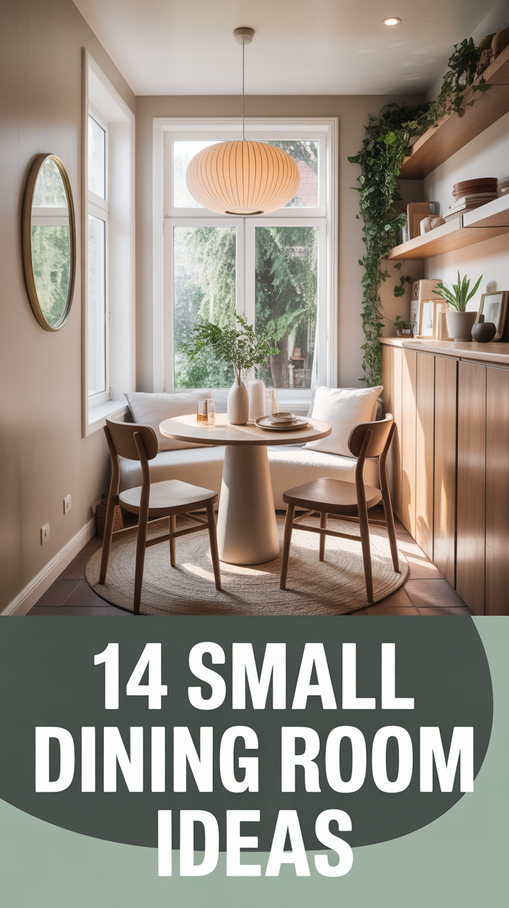 🍽️ 14 Small Dining Room Ideas