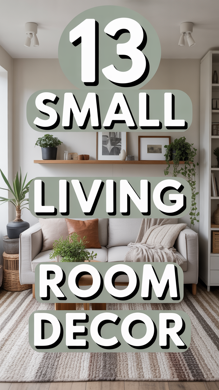 🛋️ 13 Small Living Room Decor