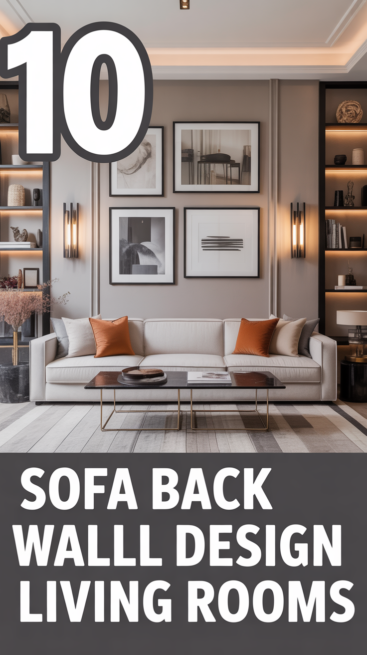 🛋️ 10 Sofa Back Wall Design Living Rooms