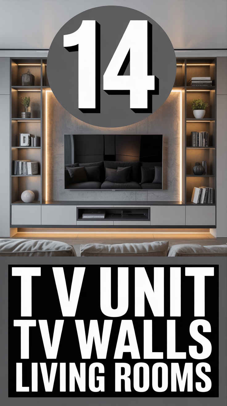 🖼️ 14 TV Unit TV Walls Living Rooms