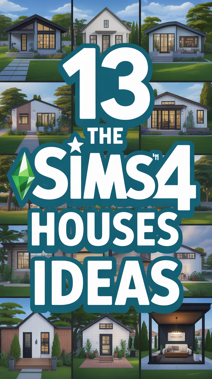 🏡 13 The Sims 4 Houses Ideas