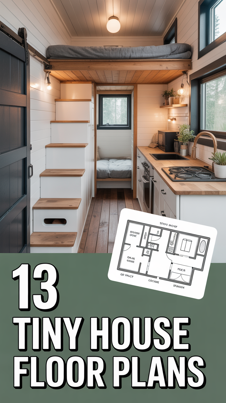 🏡 13 Tiny House Floor Plans