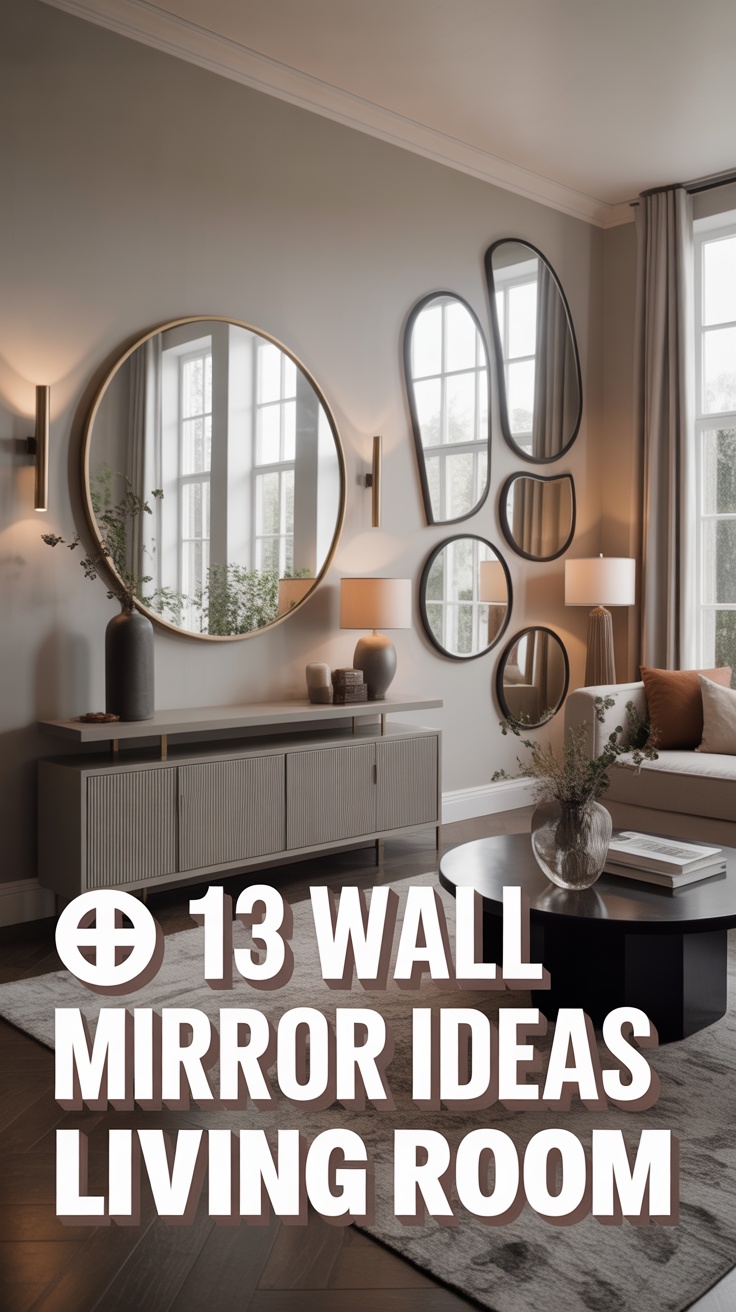 🪞 13 Wall Mirror Ideas Living Room