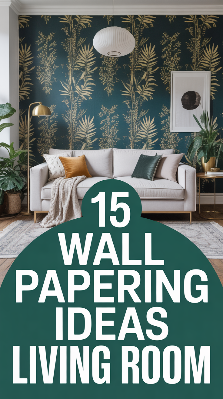 🖼️ 15 Wall Papering Ideas Living Room