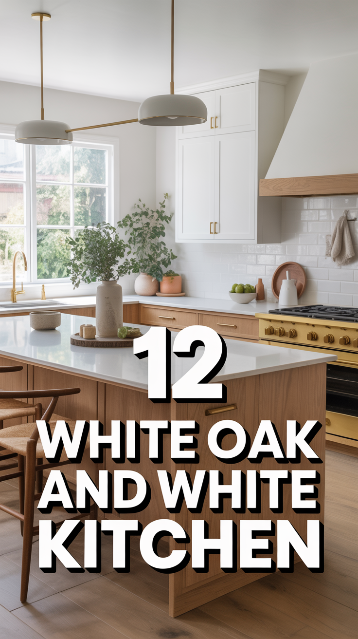 🪵 12 White Oak And White Kitchen