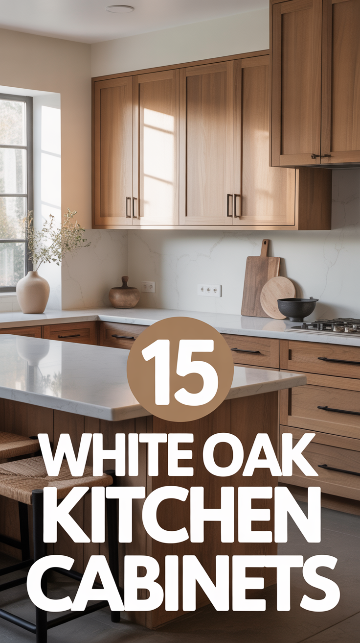 🪵 15 White Oak Kitchen Cabinets