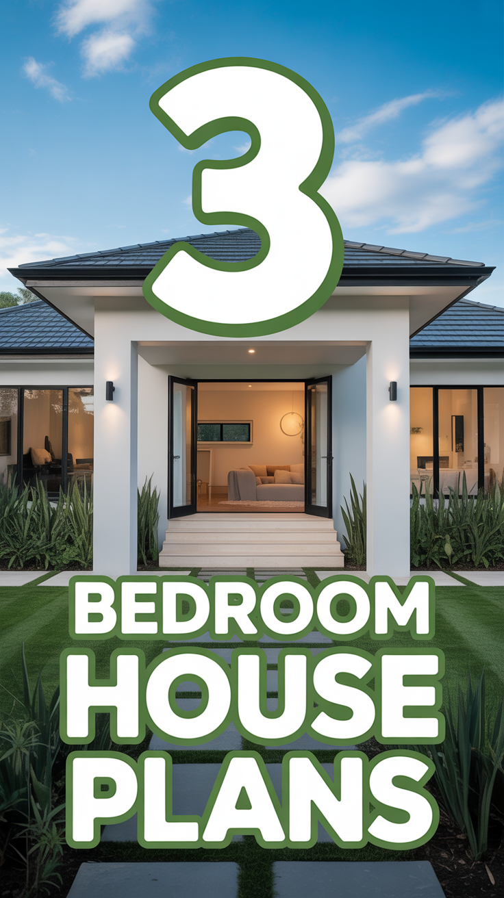 🏡 3 Bedroom House Plans