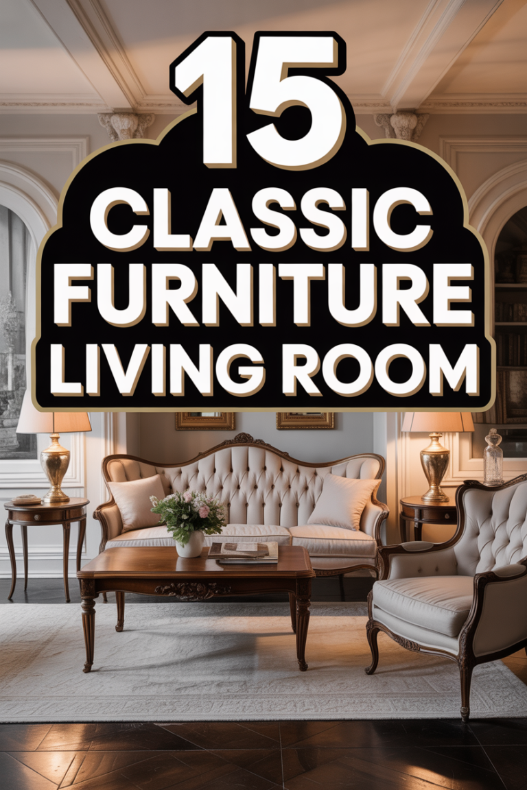 🛋️ 15 Classic Furniture Living Room