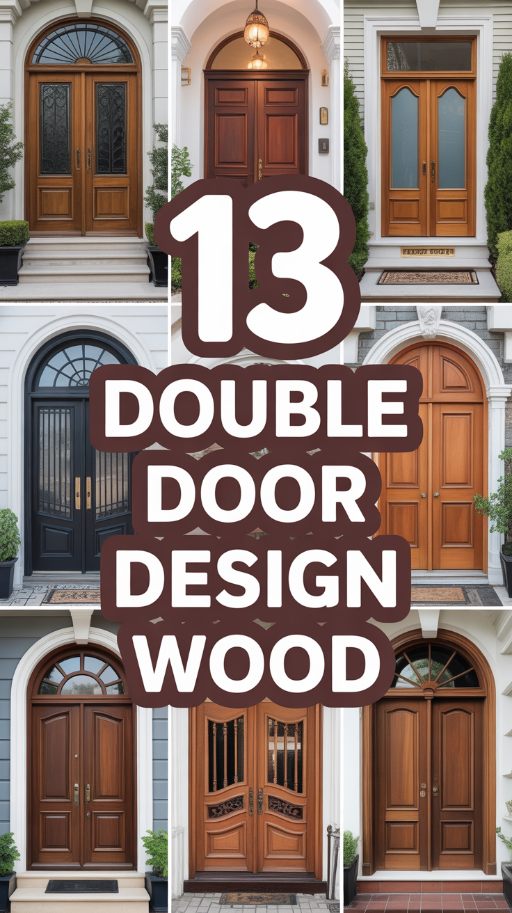 🚪 13 Double Door Design Wood