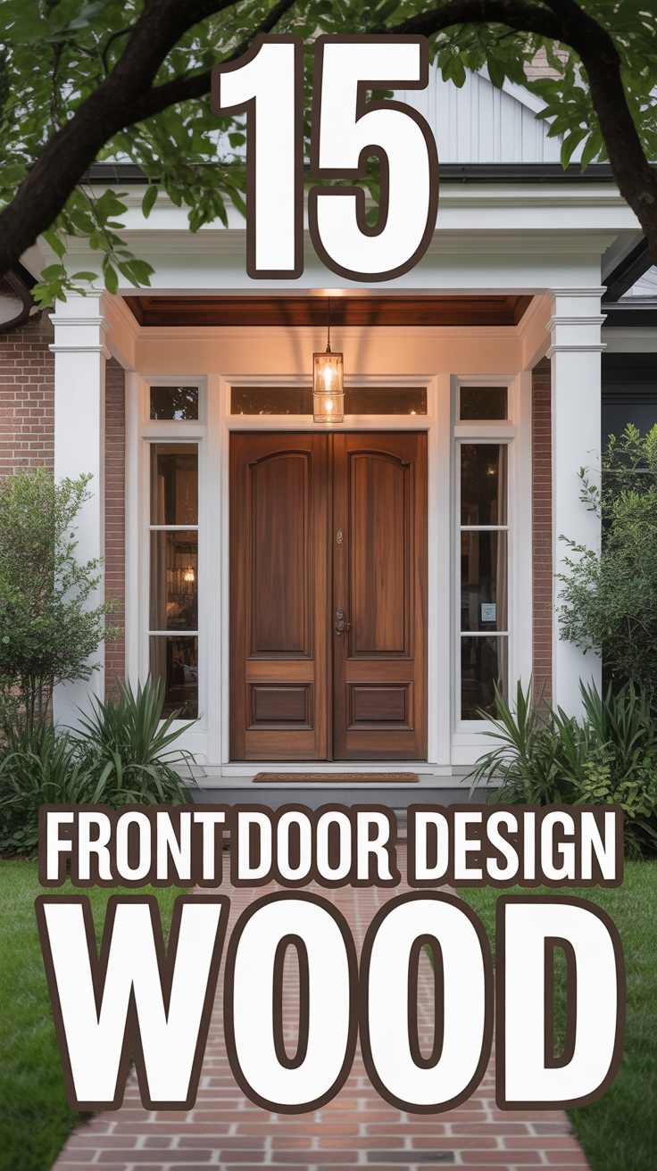 🚪 15 Front Door Design Wood