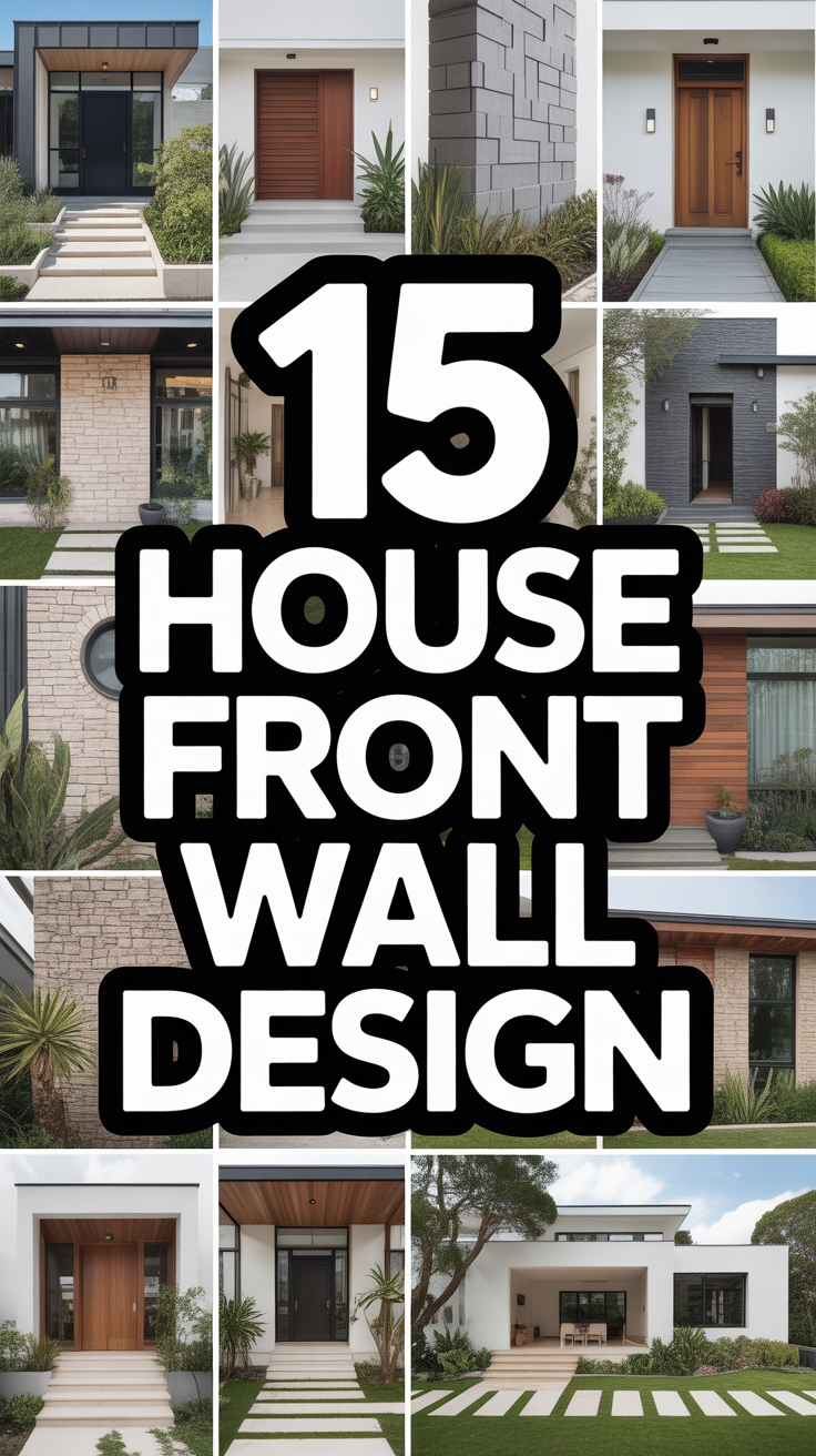 🏡 15 House Front Wall Design