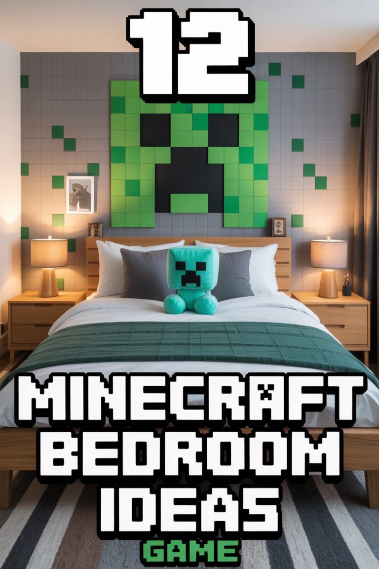 ⛏️ 12 Minecraft Bedroom Ideas Game