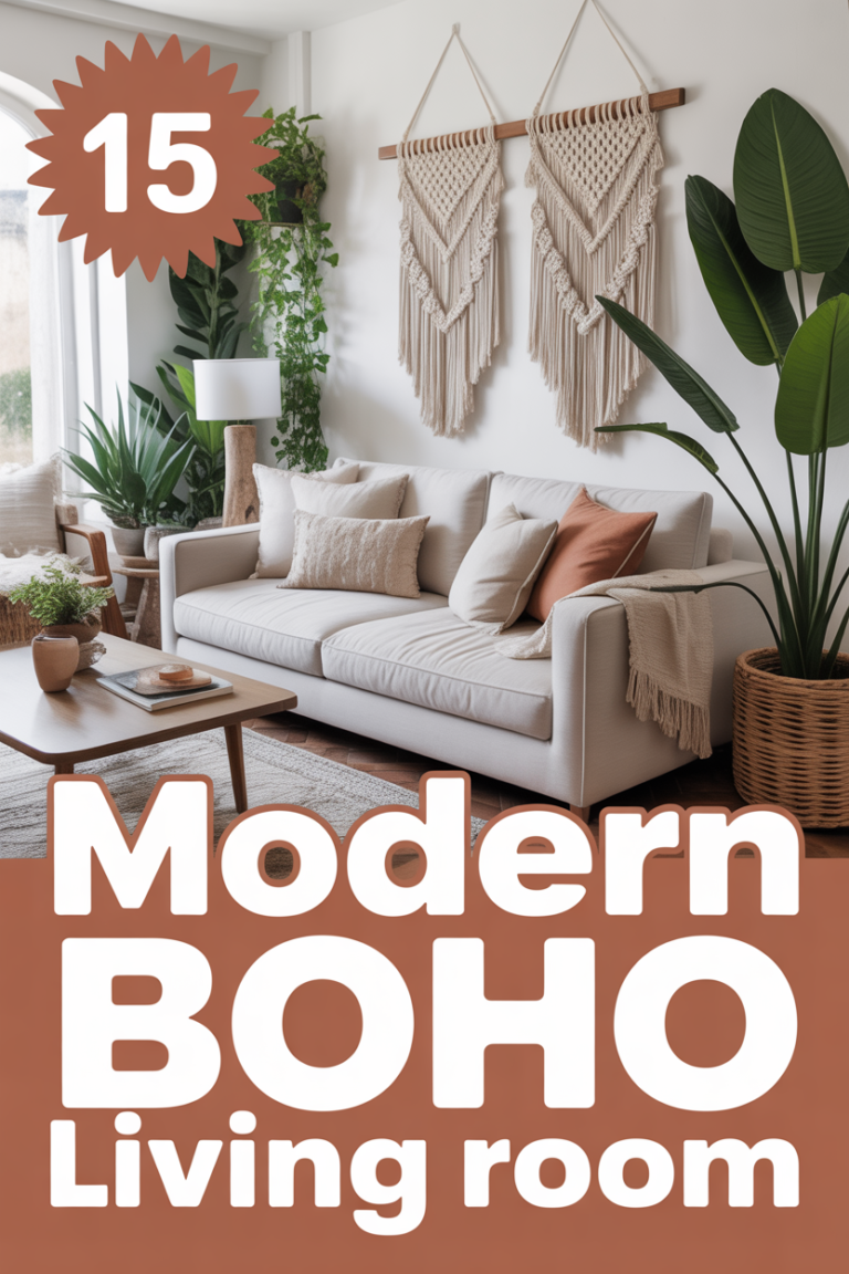🌿 15 Modern Boho Living Room
