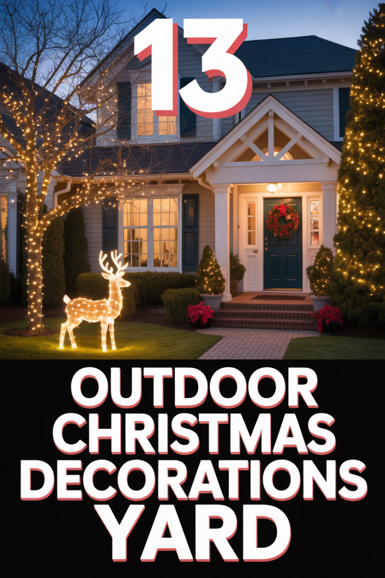 🎄 13 Outdoor Christmas Decorations Yard