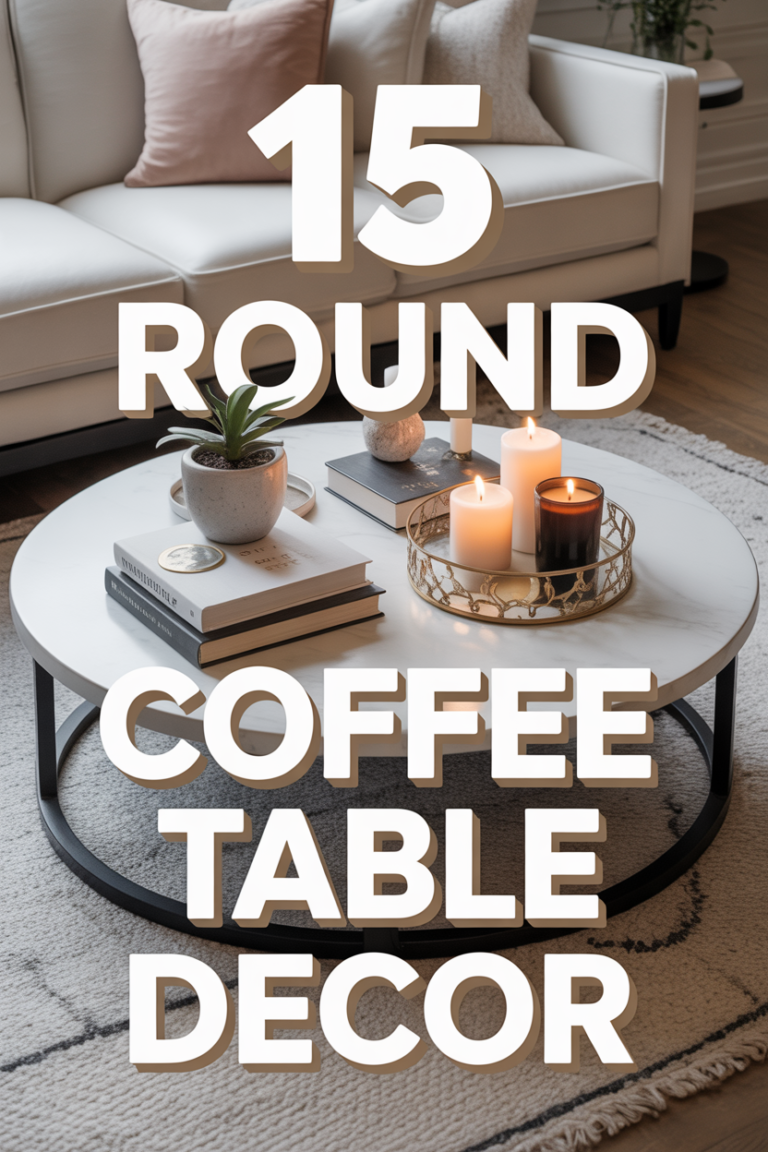 ☕ 15 Round Coffee Table Decor
