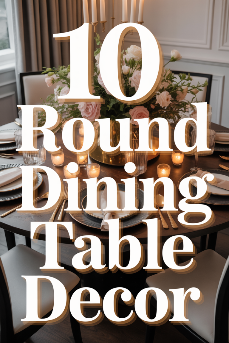 🍽️ 10 Round Dining Table Decor