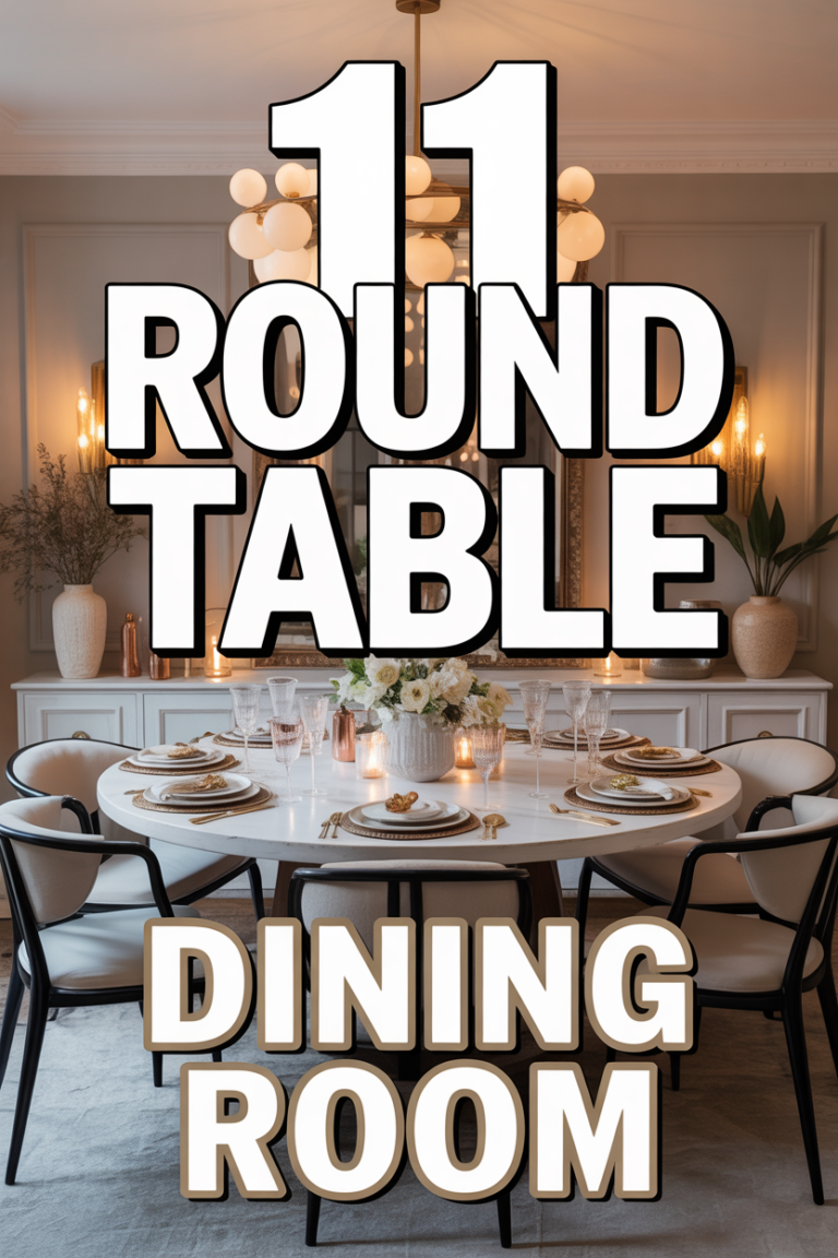 🍽️ 11 Round Table Dining Room
