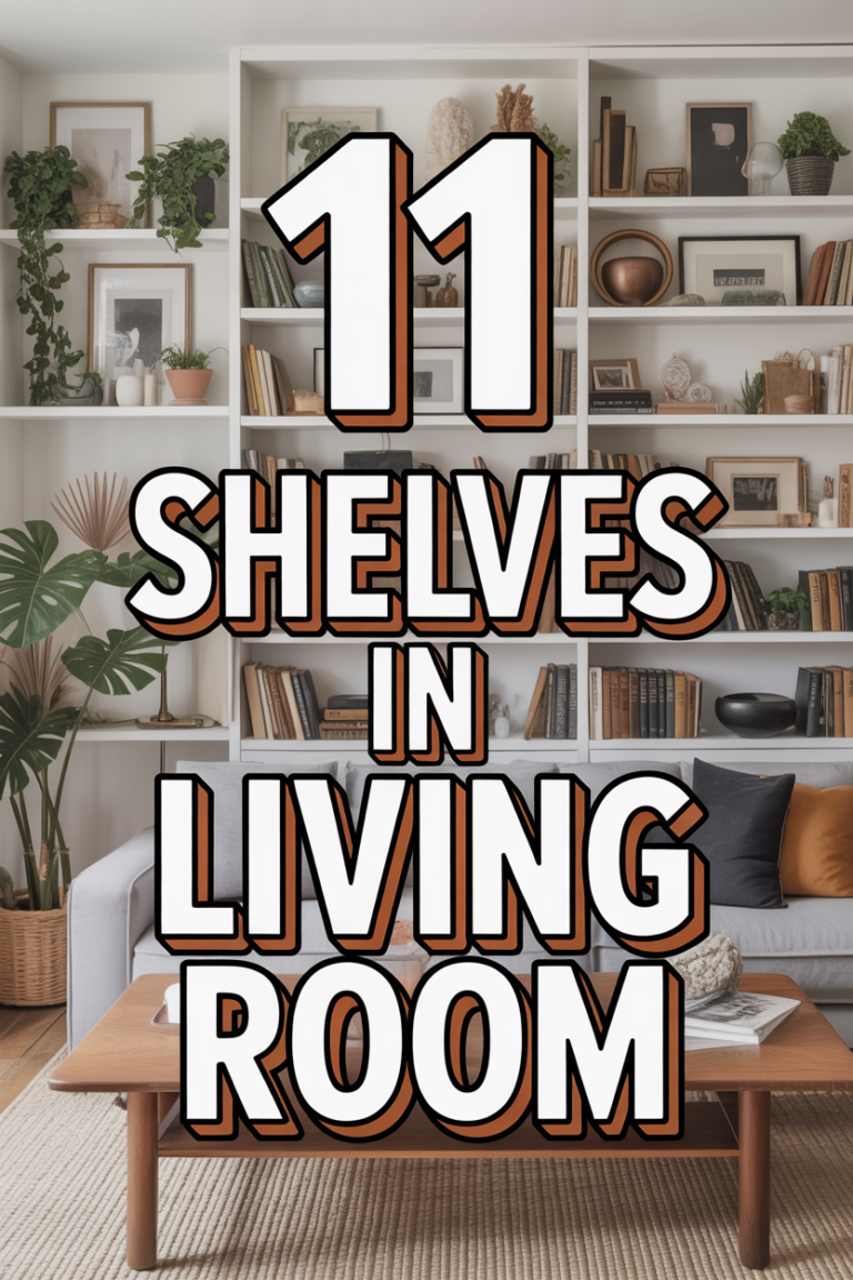 📚 11 Shelves In Living Room