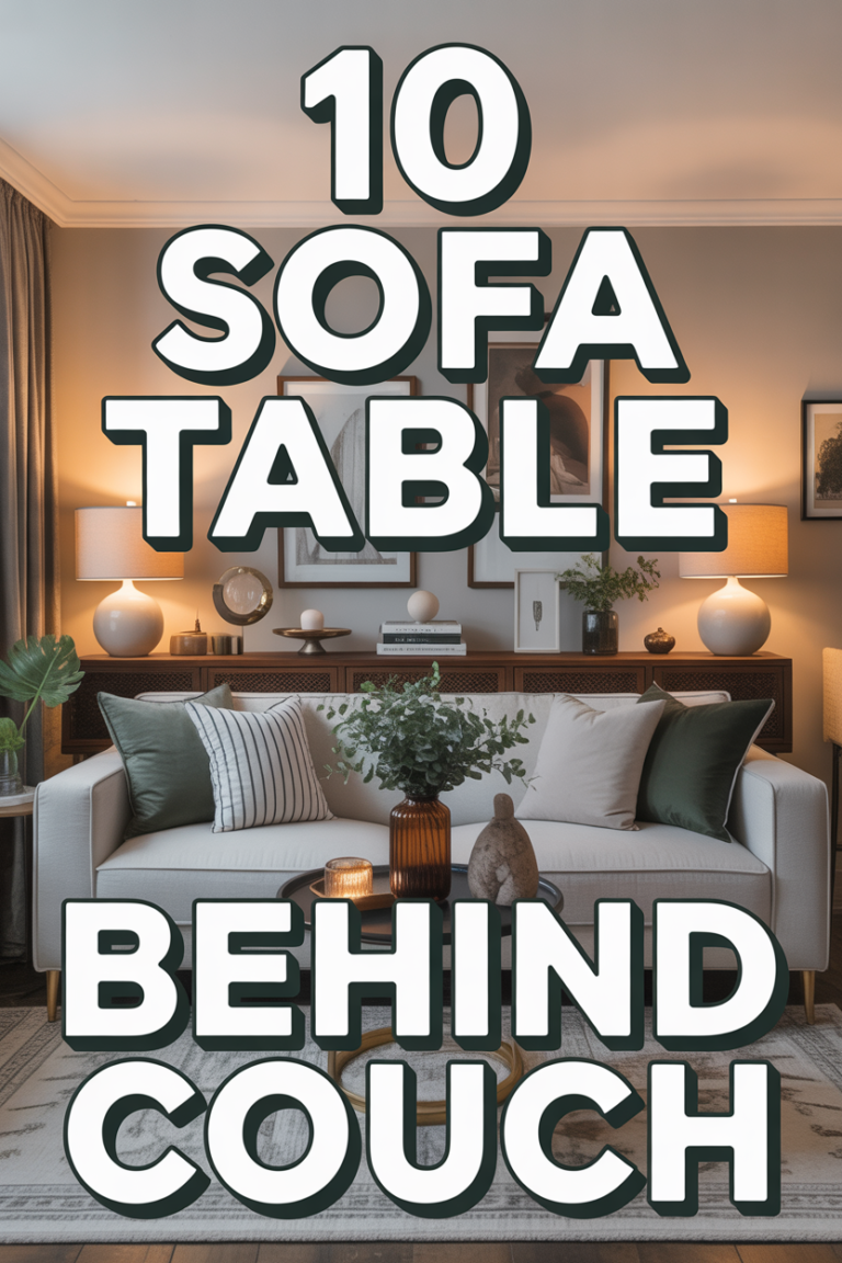🛋️ 10 Sofa Table Behind Couch