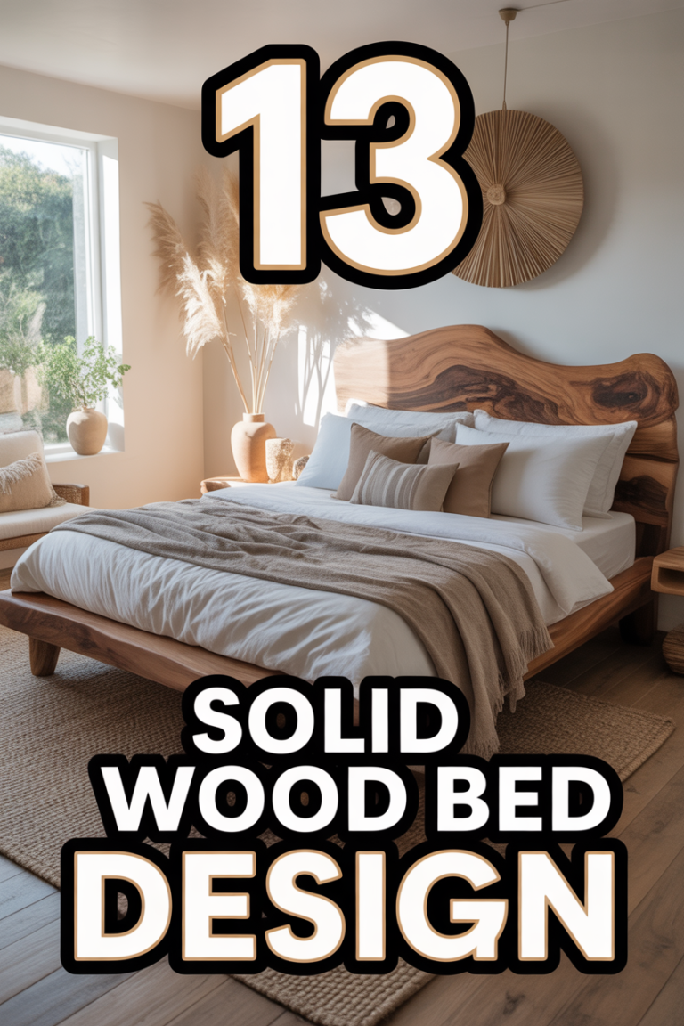 🌳 13 Solid Wood Bed Design