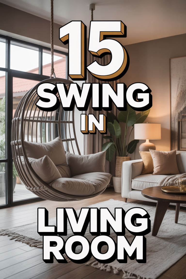 🧘‍♀️ 15 Swing In Living Room