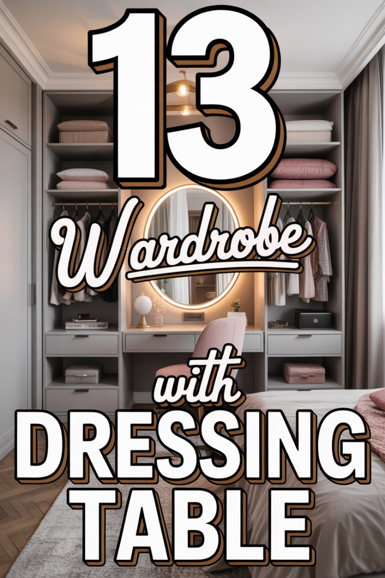 ✨ 13 Wardrobe With Dressing Table